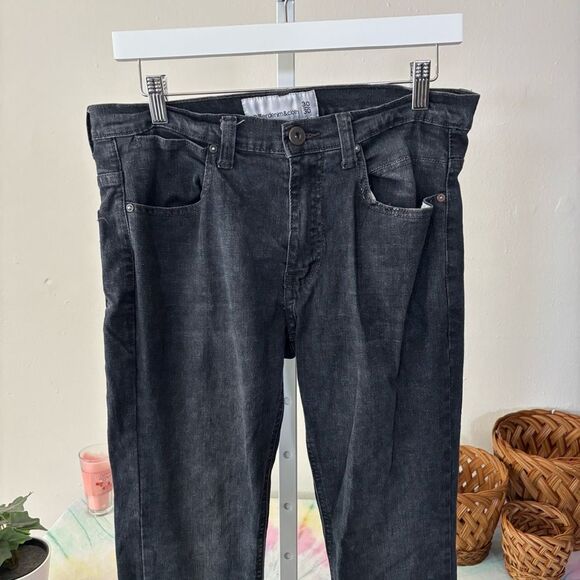 Men's Black Denim Jeans paper, denim & cloth size 30x30 skinny goth emo - Picture 5 of 8